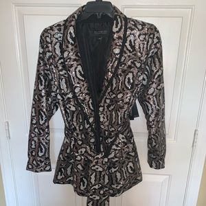 ELOQUII Sequined Blazer🖤🤍💛